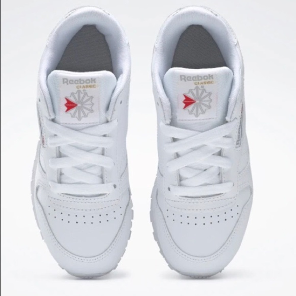 Size 12 White, Low Top Reebok Classics